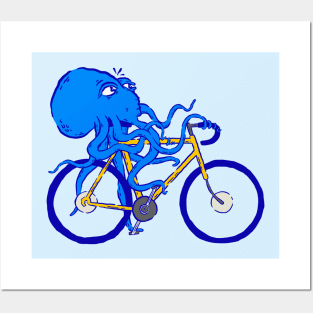 Octopus Biker Posters and Art